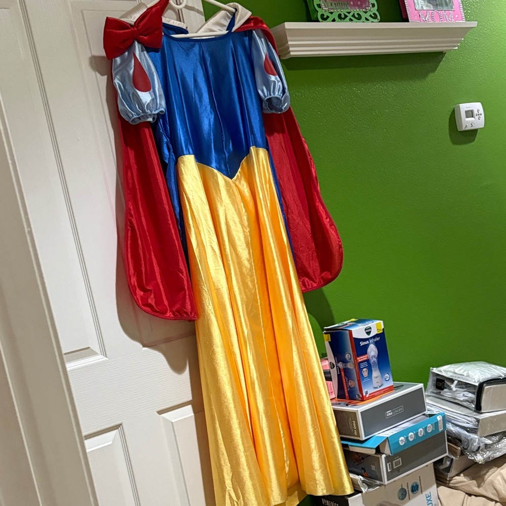 Womens Snow White Costume - Blue, Red, Yellow